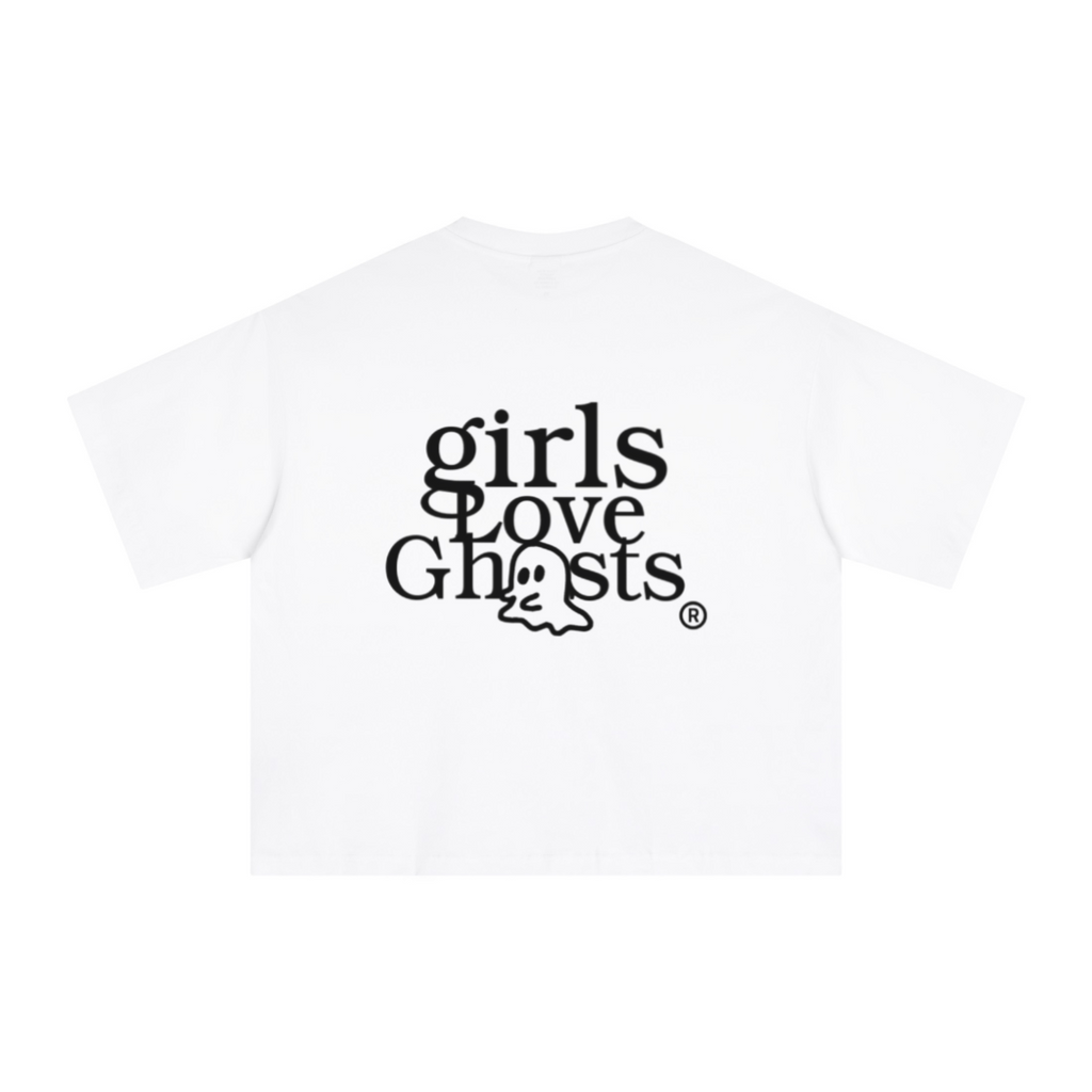 240GSM Men’s Ice-Feel Sorona Boxy-Fit Solid-Color Loose T-shirt Off White