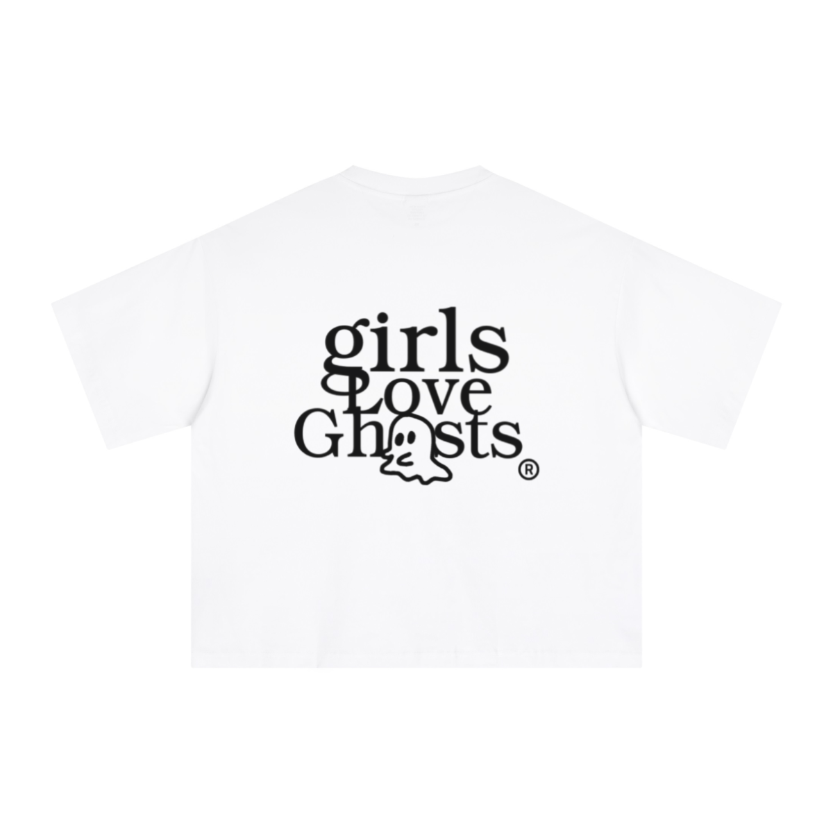 240GSM Men’s Ice-Feel Sorona Boxy-Fit Solid-Color Loose T-shirt Off White