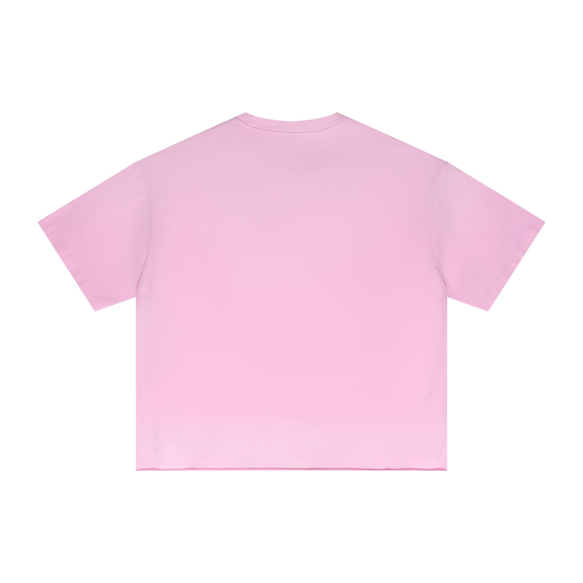 280GSM Men's Double Yarn Vintage Spray Washed Boxy T-Shirt Vintage Peach Pink