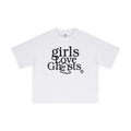 230GSM Men's Combed Cotton Plain Knit Boxy T-Shirt White