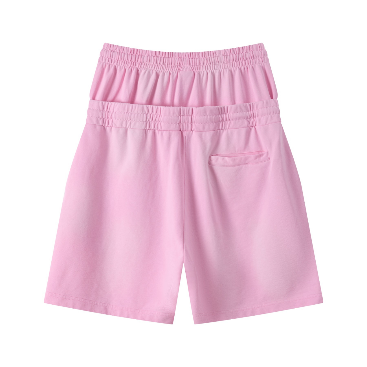 320GSM Heavyweight Cotton Slub Spray Wash Relaxed Fit Shorts Vintage Pink