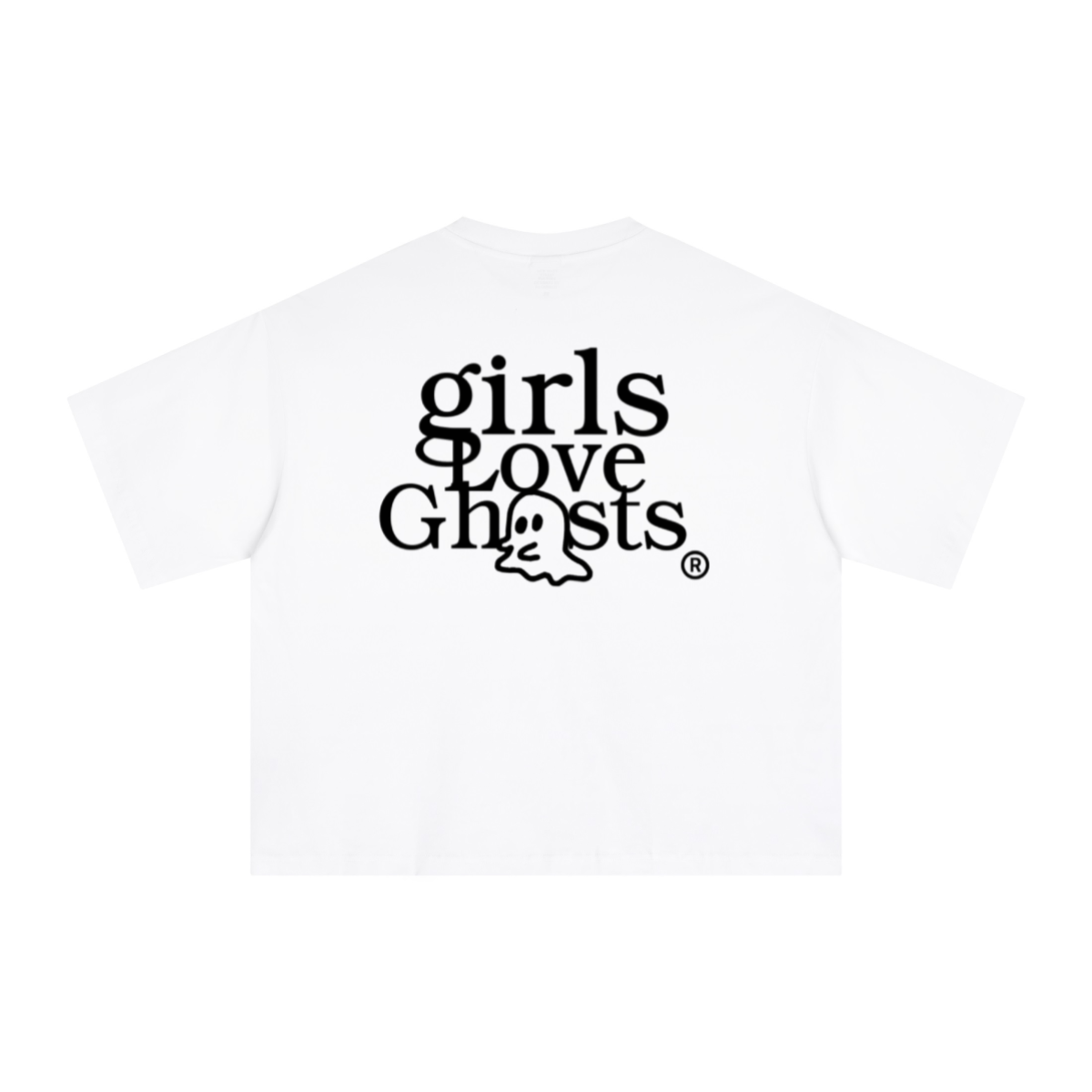 240GSM Men’s Ice-Feel Sorona Boxy-Fit Solid-Color Loose T-shirt Off White